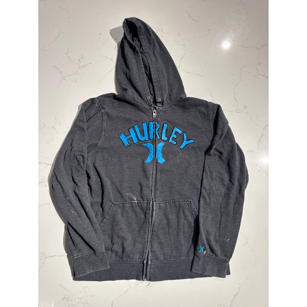 Thrashed Hurley Mens Full Zip Hoodie